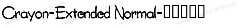 Crayon-Extended Normal字体转换